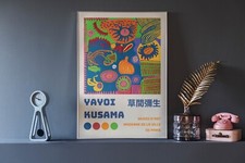Unique Japanese Art Print by Yayoi Kusama Eye-Catching Wall Decor for Any Space