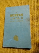 Austin A40 MkII Drivers Handbook. Farina.