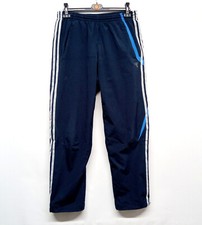Adidas Joggers Track Bottoms Lined Climacool Lightweight Shell Blue W38-40 L32