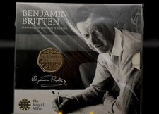 Benjamin Britten 2013 50p - Royal Mint Sealed Presentation Pack Bunc UK Coin....