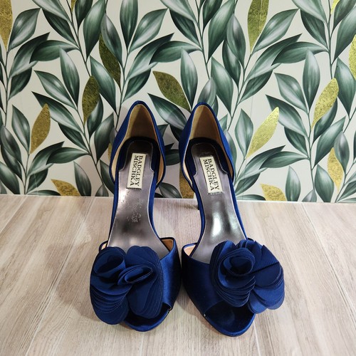 Badgley mischka blue satin - blue,