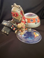 Vintage toy space robot with