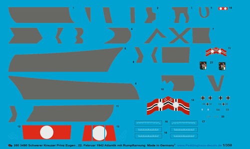 Peddinghaus decals 350 3490 - peddinghaus-decals, 1/350