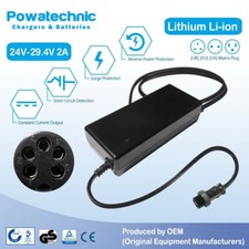 29.4V 2A PAJ 5-pin Li-Ion Charger for 26V PowaCycle LPX Windsor Salisbury e-bike