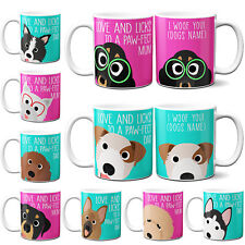 Personalised Dog Mug Dog Mum Dog Dad Funny Cup Puppy Valentines Day 2022 Gift