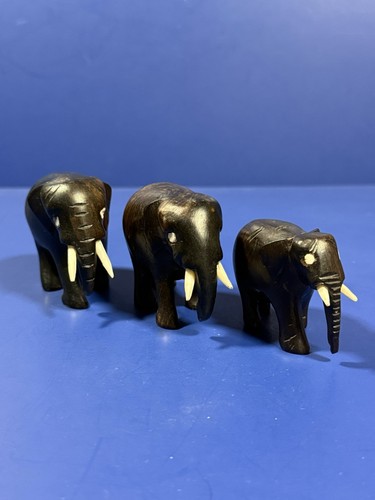 Vintage ebony wood carved - vintage,