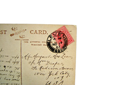 Postmark. LEVEN. Fife. Twin