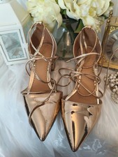 ✨RAID Rose Gold Block Heel Strappy Shoes – Size UK 5✨ 