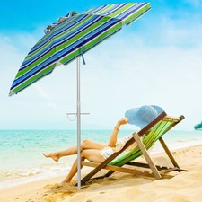 6.5Ft Beach Umbrella w/ Tilt