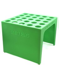 Metric Collet Rack For L20 Or U2 Collets, Green (Universal Grinder T&C Grinder)