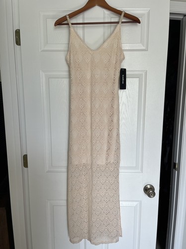 Bebe maxi slip dress - bebe, lace