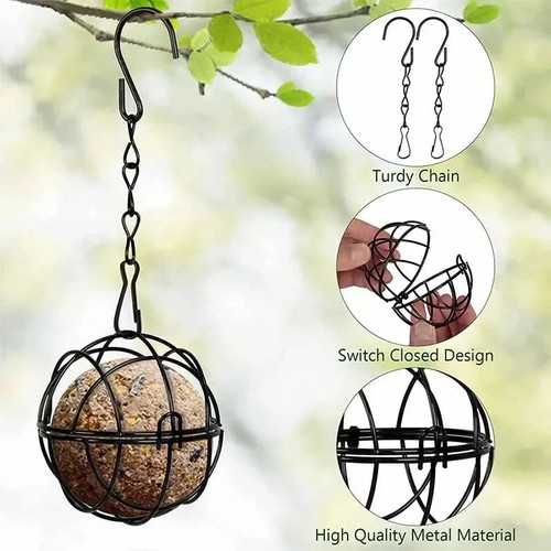 Metal suet fat - suet, bird