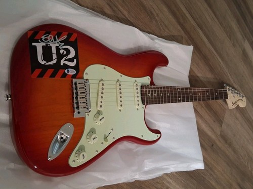 Signed guitar bono the - signed,
