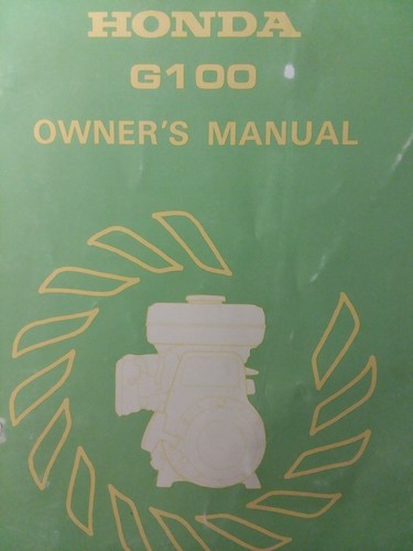 Honda g100 engine owner - honda,