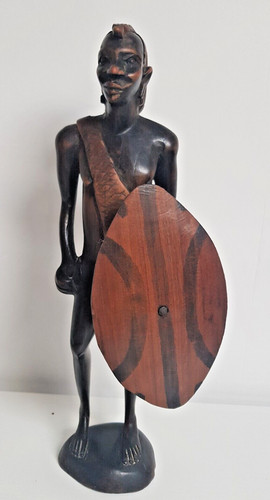 African warrior with shield - warrior,