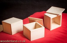 UNPAINTED WOODEN SMALL BOX