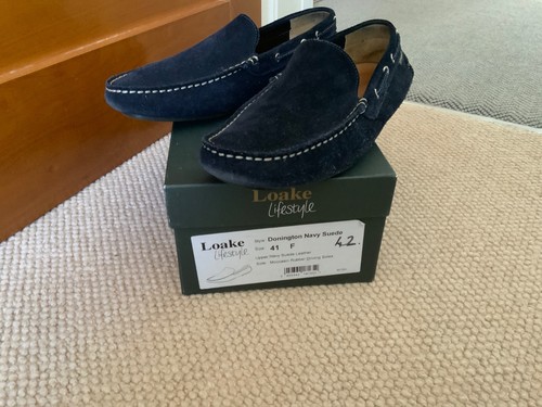 Donington navy suede mens - donington,