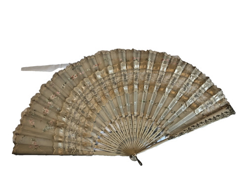 Antique hand fan - antique,