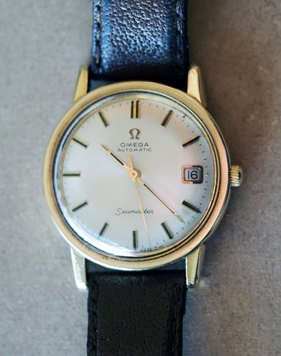 Omega seamaster 18k gold - seamaster, 34mm