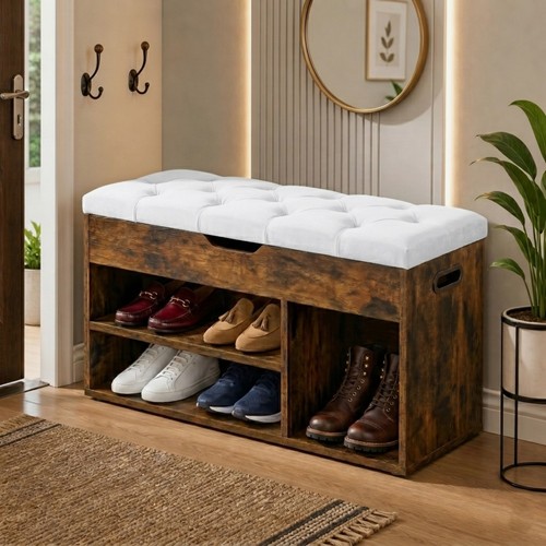 Ottoman shoe storage - storage, bench
