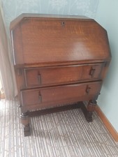 Vintage 1940s Utility Furniture Oak Bureau/Workstation, VGC. Delivery Possible 
