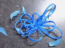 Wedding/Races/Ascot Flowers Looped Ribbon Hair Fascinator Clip/Comb/Headband