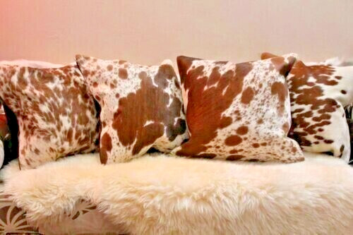 New brown white pillow - white,