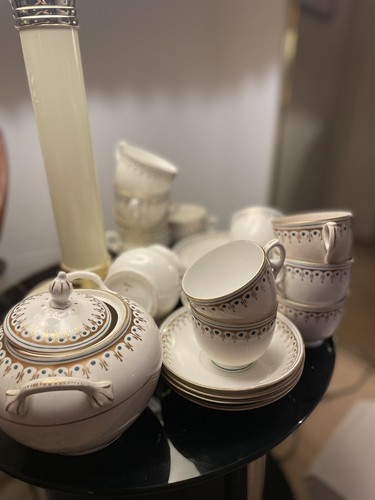 Victorian tea set handpainted - victorian,