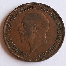 1930 George V UK One Penny