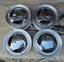 JDM Chrome trispoke 14" wheels