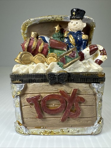 Resin hinged trinket box - trinket,