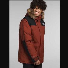New men's XXL The North Face McMurdo down parka in Brandy Brown / Black coat