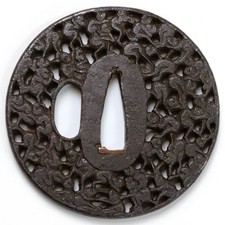 Edo Mid Period Tsuba Iron