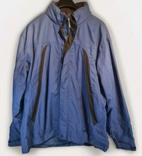 Gelert Mens Blue Waterproof Breathable Jacket Size L Hooded Coat Removable Hood 