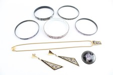 Michaela Frey Signed Branded Jewellery Bangles Mixed Tone x 8