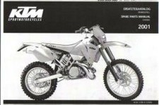 2001 KTM 250 300 380 SX MXC EXC Spare Parts Manual Chassis : 320816