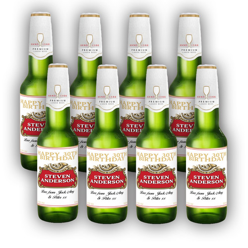 Personalised beer bottle - 8, x