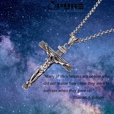 INRI Crucifix Cross Sterling