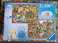 Ravensburger 2x500 Piece Jigsaw Puzzles, Nostalgic Treasures, Complete