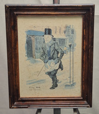 Vintage Print on Board Charles