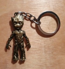 Marvel Guardians of the Galaxy Teenage Groot Bronze Keyring 6cm Length UK seller