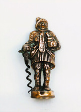 Very Rare Novelty Antique Character Brass Whiskey Corkscrew Reg Design No 852412