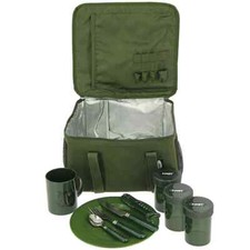 NGT Food Brew Kit Bag Insulated Bag with Cutlery, Mug, Pots and Plate 444