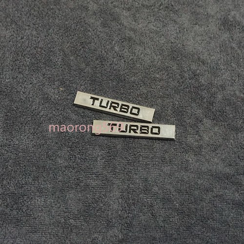 Turbo silver black chrome - 2x,