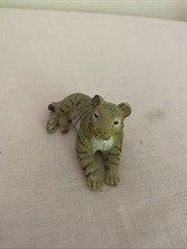 White And Black Striped Tiger Figurine