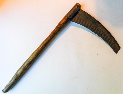 Primitive hand scythe sickle - scythe,