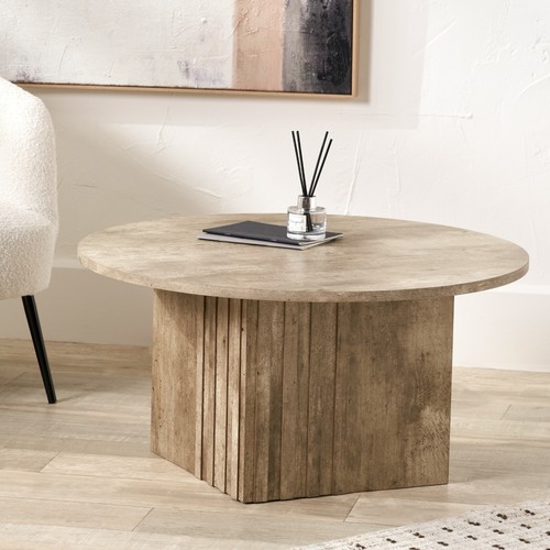 Concrete effect coffee - effect, table