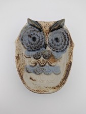 Vintage Ceramic Owl Bird Soap Dish Trinket Tray