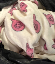 Marks & Spencer Percy Pig Fleece Bedset Single Duvet Cover & 1 Pillowcase