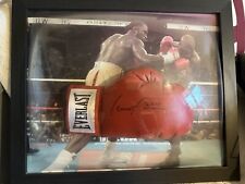 DOME FRAMED LENNOX LEWIS SIGNED EVERLAST BOXING GLOVE SEE PROOF & COA 